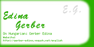 edina gerber business card